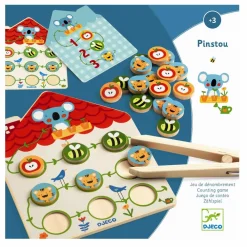 Clearance Djeco Trælærespil - Pinstou