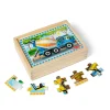 Melissa & Doug Træpuslespil m. 4 x 12 brk. - På byggepladsen