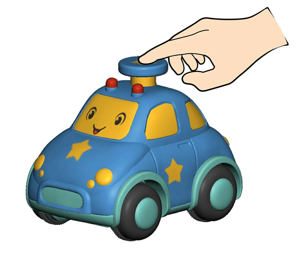 Clearance Tryk-og-kør bil (ass.), 1 stk