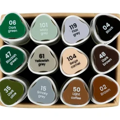 Creativ Company Twin Markers - Natur, 12 stk