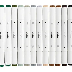 Creativ Company Twin Markers - Natur, 12 stk