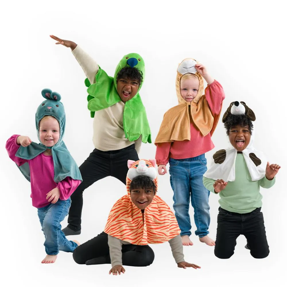 Online Pretend to Bee Udklædningskapper - Kæledyr, 5 stk