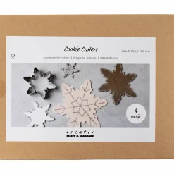 Best Creativ Company Udstiksforme - Snefnug, 4 stk