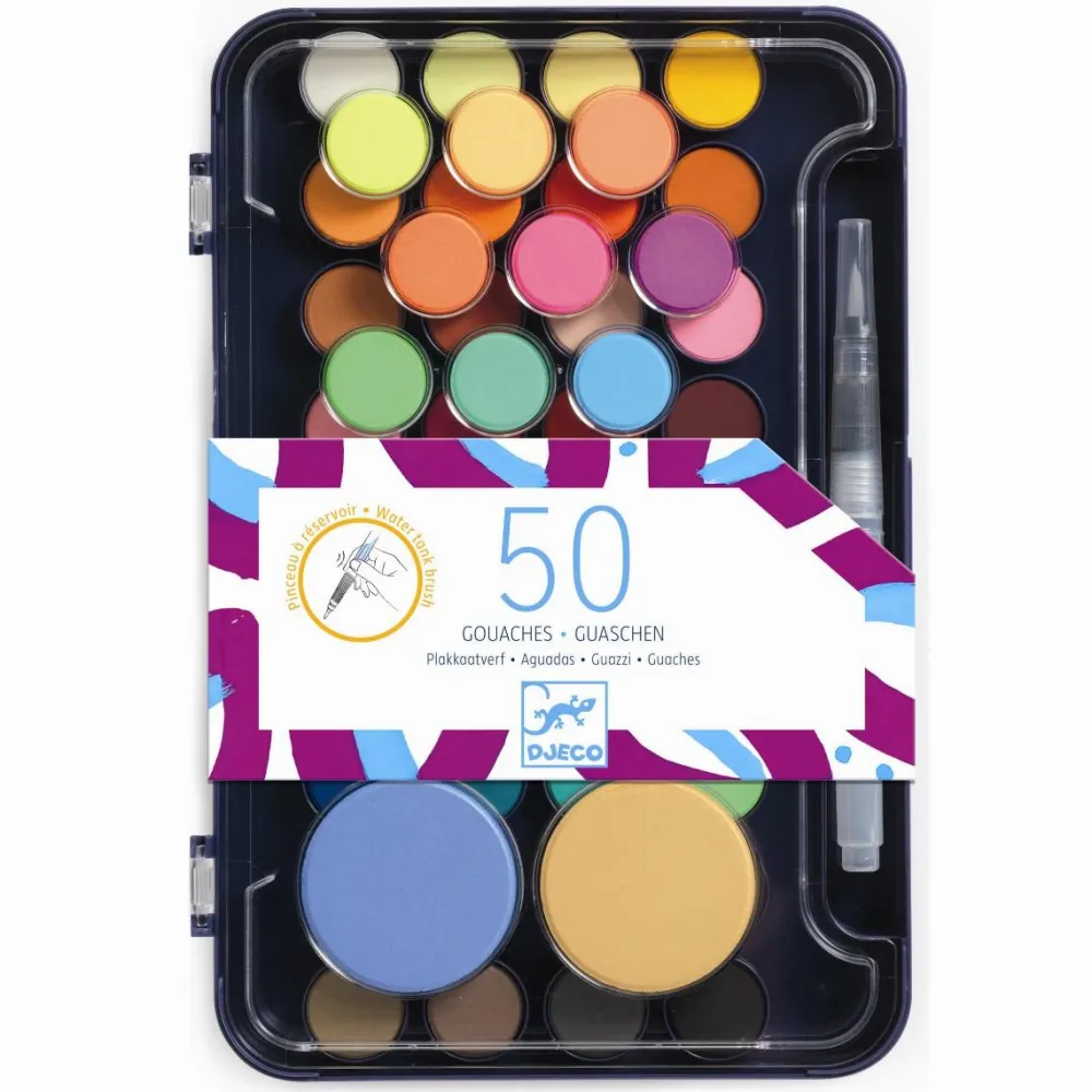 Djeco Vandfarver - 50 stk