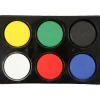 New Creativ Company Vandfarver Ø5,7 cm - Basisfarver, 6 stk