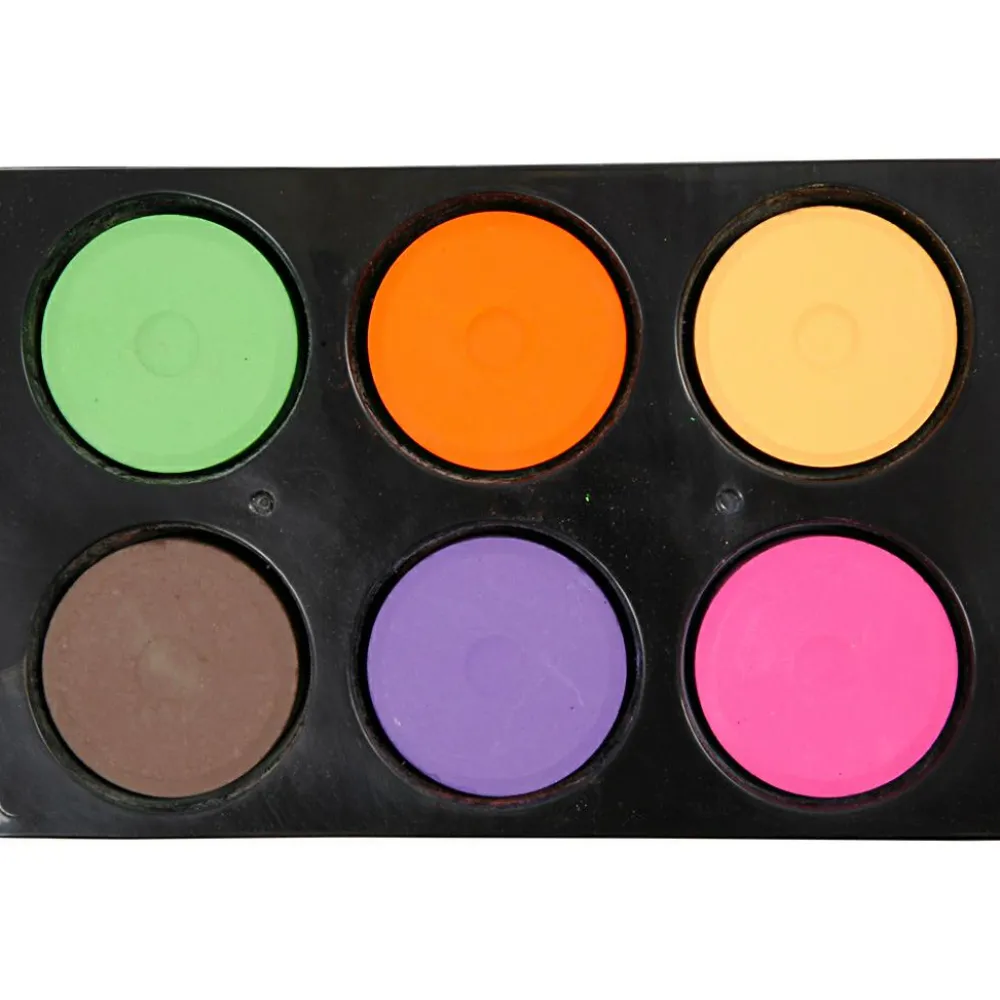 Creativ Company Vandfarver Ø5,7 cm - Kulørt, 6 stk