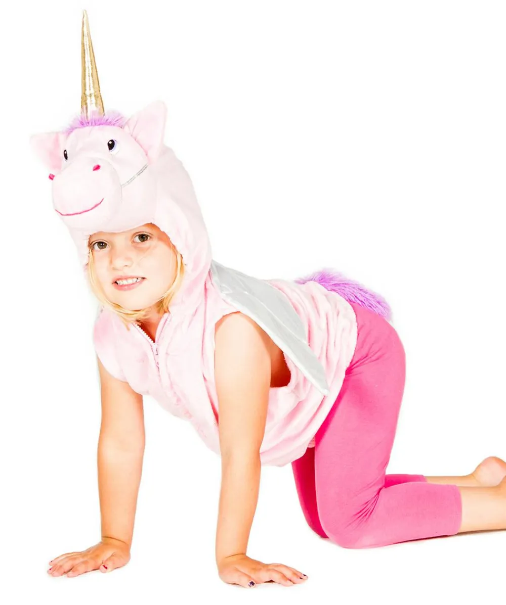 Sale Pretend to Bee Vest m. hætte - Enhjørning, str. 3-7 år