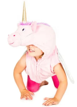 Sale Pretend to Bee Vest m. hætte - Enhjørning, str. 3-7 år