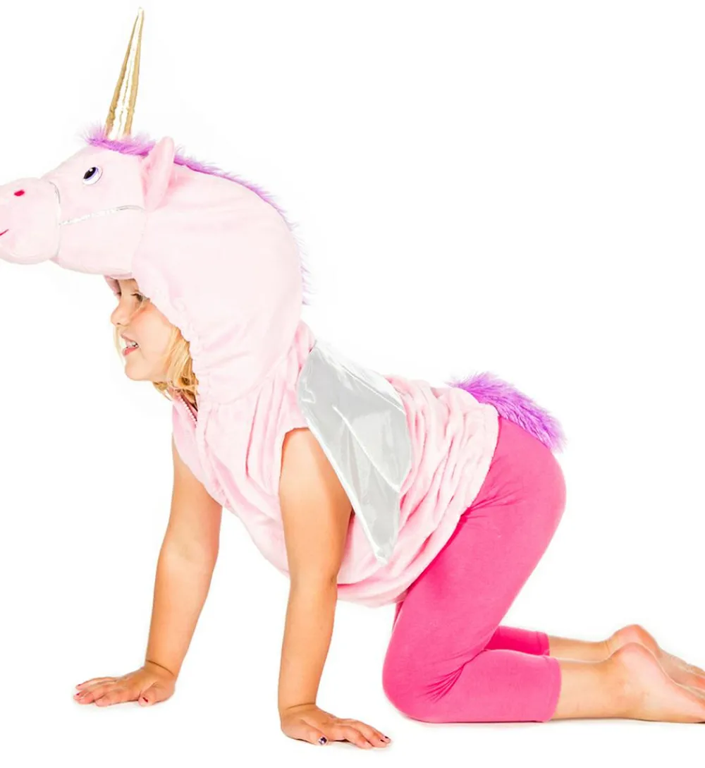 Sale Pretend to Bee Vest m. hætte - Enhjørning, str. 3-7 år