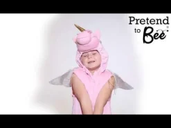 Sale Pretend to Bee Vest m. hætte - Enhjørning, str. 3-7 år