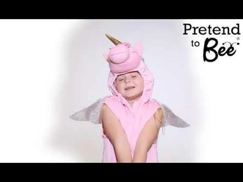 Sale Pretend to Bee Vest m. hætte - Enhjørning, str. 3-7 år