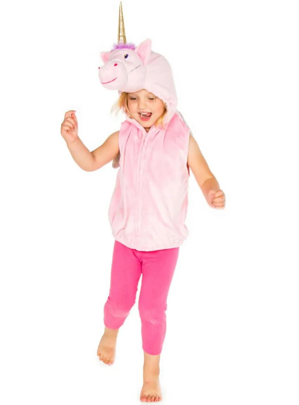 Sale Pretend to Bee Vest m. hætte - Enhjørning, str. 3-7 år