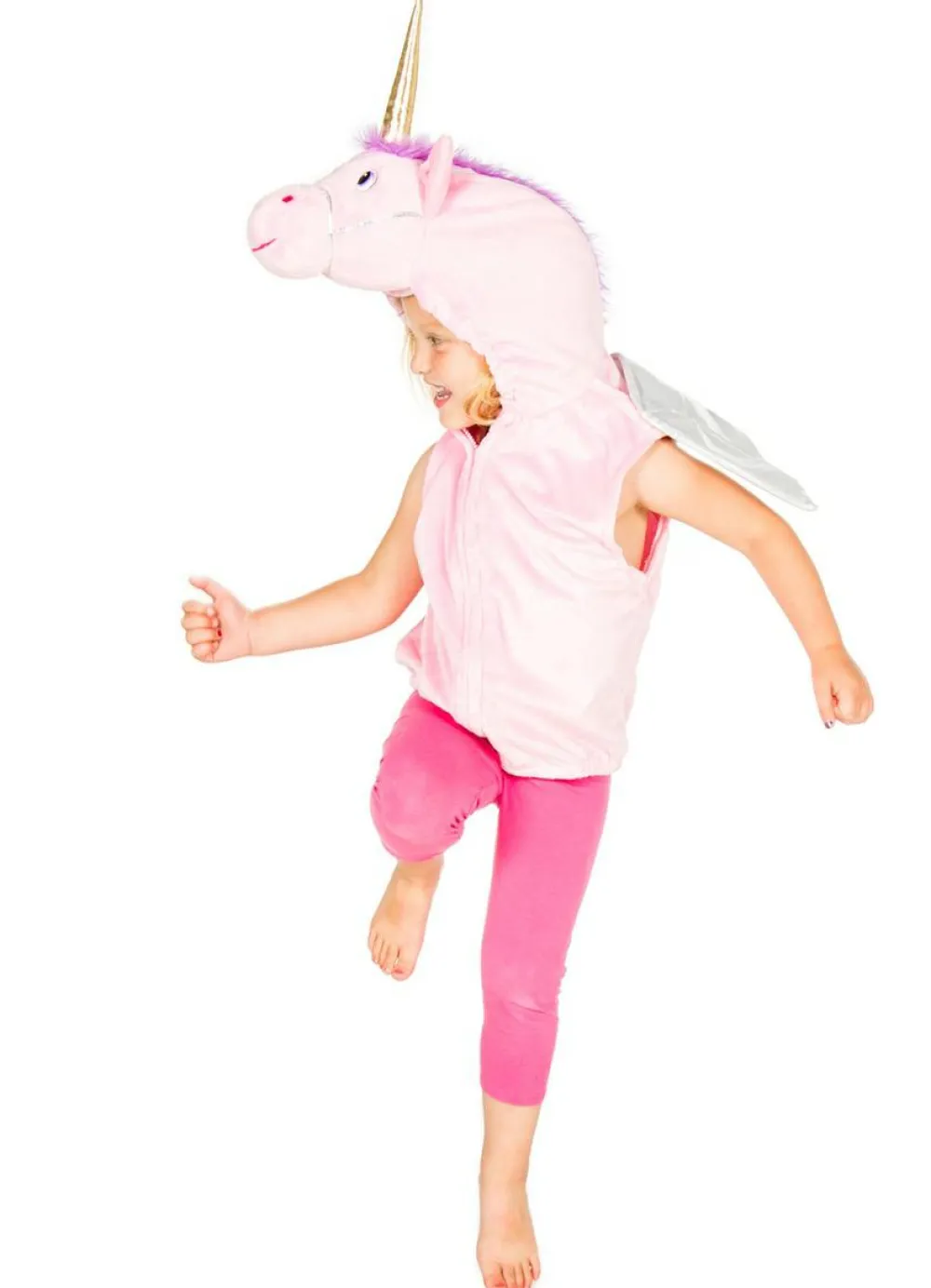 Sale Pretend to Bee Vest m. hætte - Enhjørning, str. 3-7 år