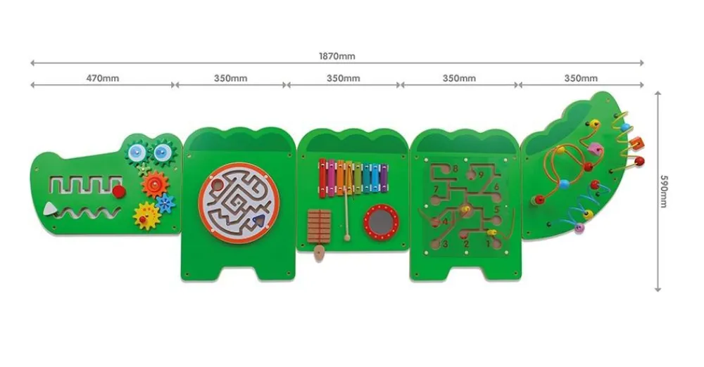 New Vægpanel - Krokodille