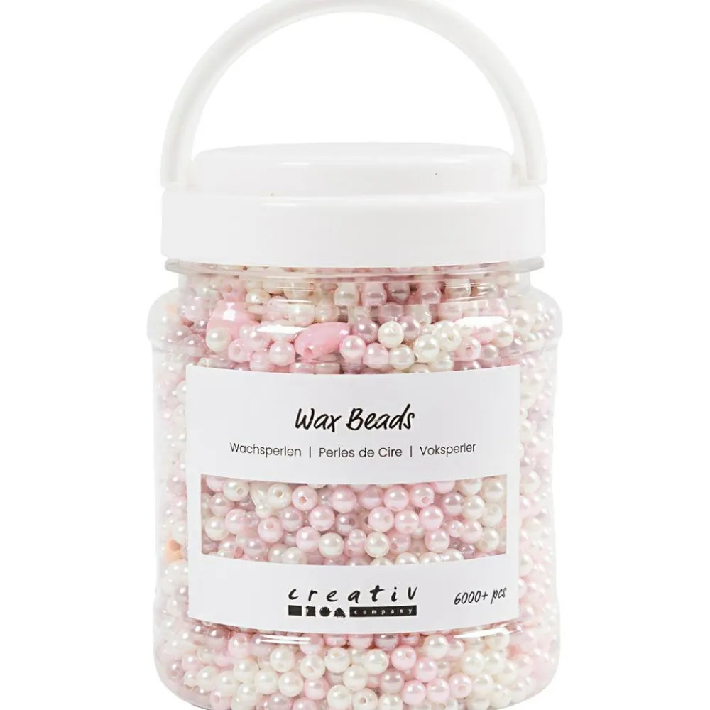 Sale Creativ Company Voksperler i spand - Pastel, 6.000+ stk