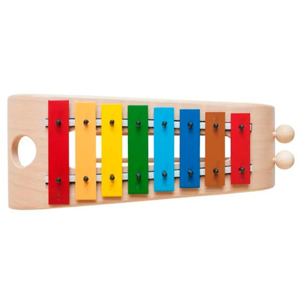 Xylofon med 8 metalklangstave (C dur)