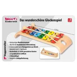 Xylofon med 8 metalklangstave (C dur)