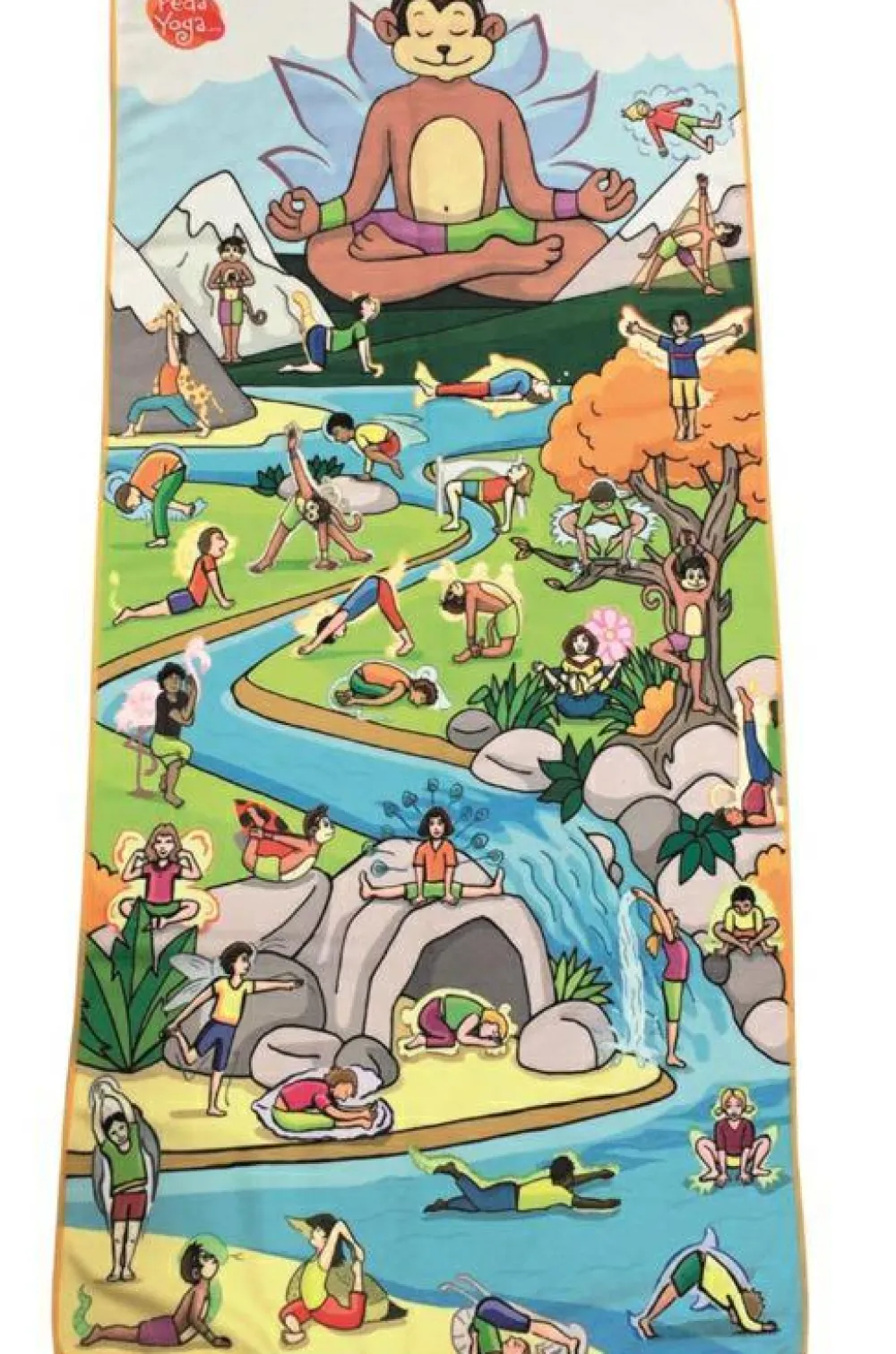 Clearance Yogaunderlag til børn - Inkl. 36 yogastillinger